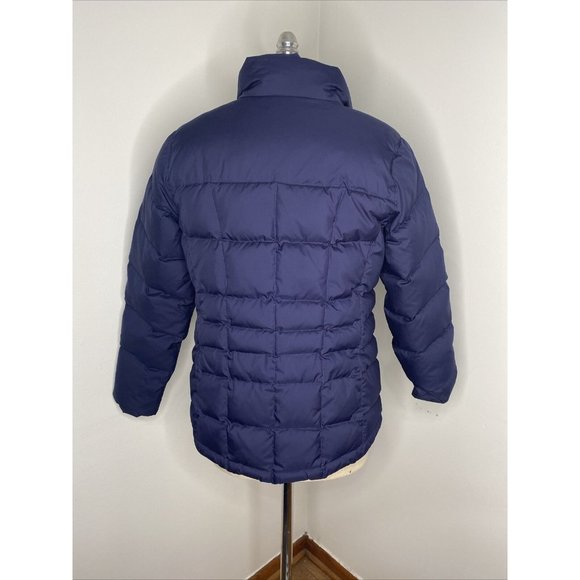 LL Bean DownTek Down Puffer Jacket Womens Size M Navy Blue Pertek Classic 295967 - Picture 7 of 10